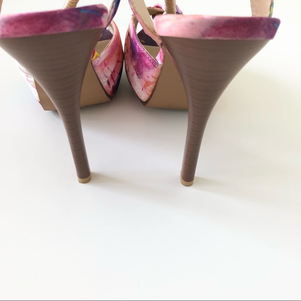 Apt. 9 Tie Dye Open Toe Platforms Heels - Picture 9 of 12